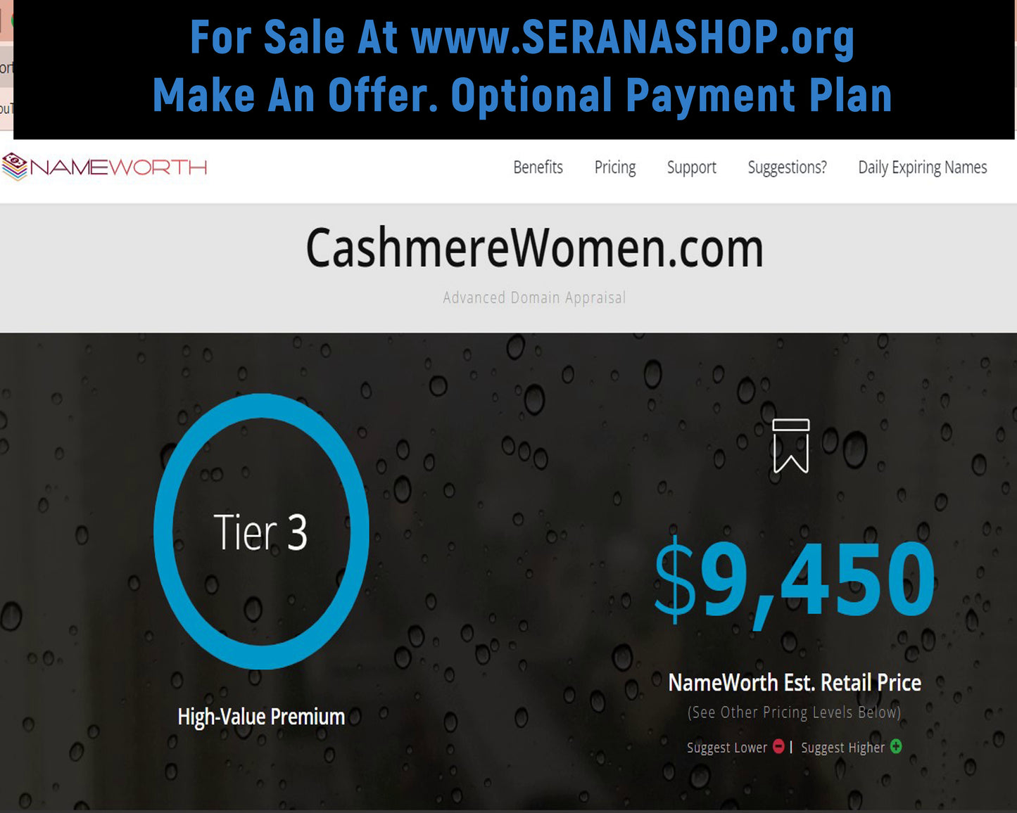 CashmereWomen.com  $9,450  OBO/Offering Seller Financing - The Cat and Cock Shop