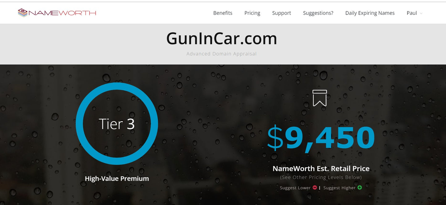 DriverArmed.com and GunInCar.com Alone Valued at $9,450 asking $4,450  OBO for both