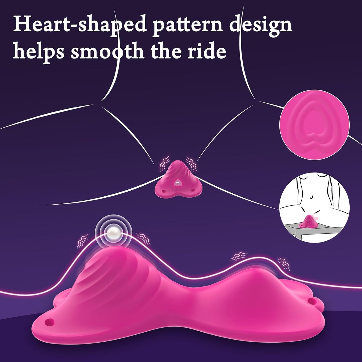 TwinPulse Remote Control Clit Stimulation Saddle Vibrator-1