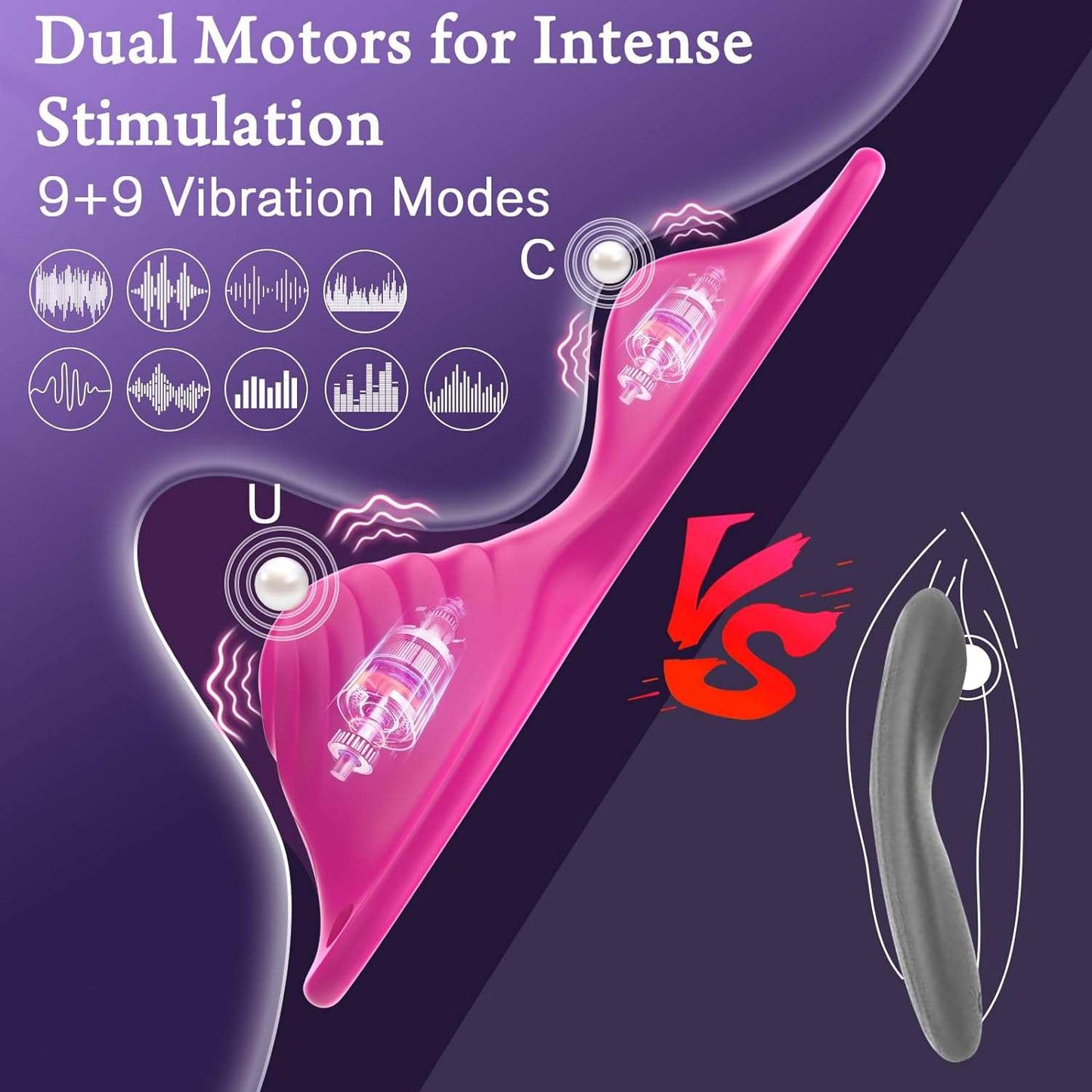 TwinPulse Remote Control Clit Stimulation Saddle Vibrator-3